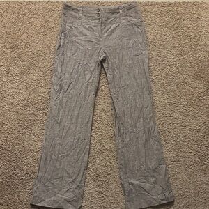 B-WEAR California Woman’s 11 Gray Dress Pants Full Length Flare Button Closure